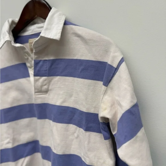 Vintage Rugby Abercrombie&Fitch Striped Polo Shirt - Picture 3 of 6